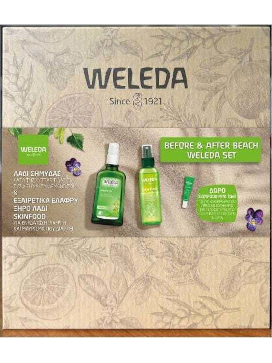 Weleda Before & After Beach Set Λάδι Σημύδας 100 Ml + Skin Food Dry Oil 100 Ml