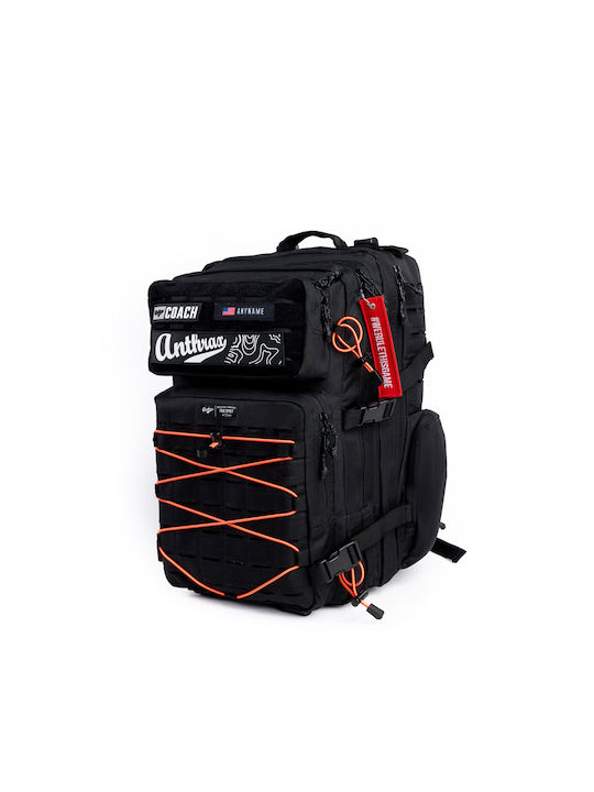 Anthrax Sportswear Deployment 3.0 Fabric Backpack Waterproof Black Orange 45lt