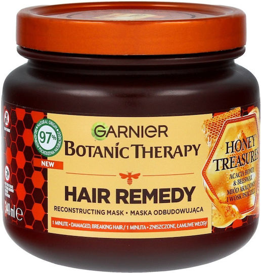Botanic Therapy Honey Treasures Μάσκα Μαλλιών για Επανόρθωση 340ml