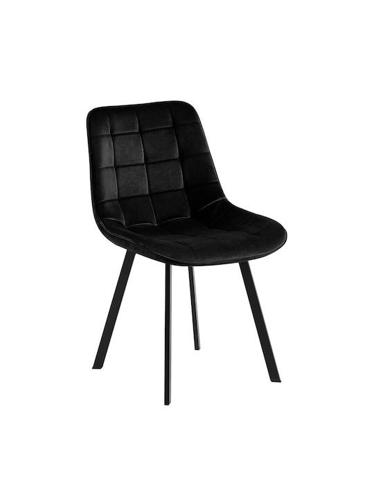 Myriam Dining Room Velvet Chair Black Velvet-Bl...