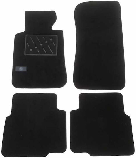 Set of Front and Rear Mats 4pcs for Honda CR-Z 2010-2021 Black