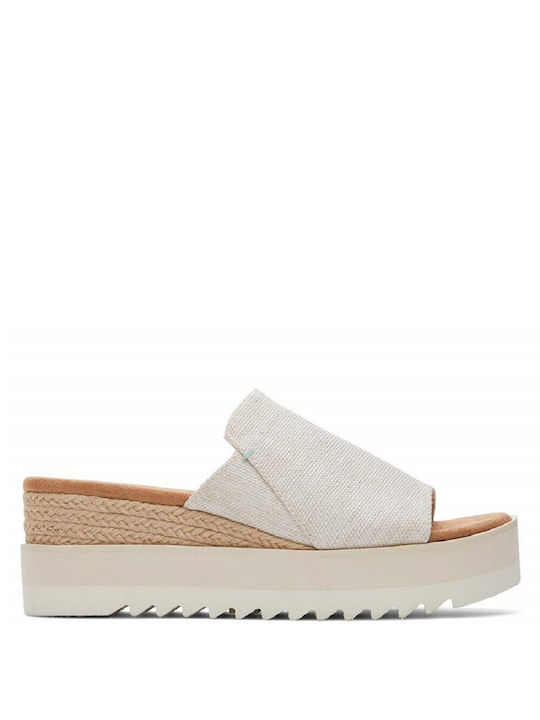 Toms Anatomische Damenplattformen Beige