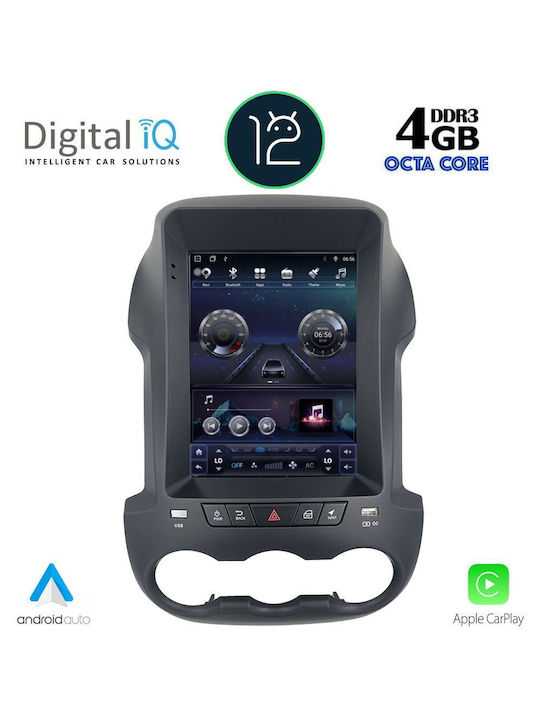 Digital IQ Car-Audiosystem 2DIN (Bluetooth/USB/AUX/WiFi/GPS/Apple-Carplay/Android-Auto) mit Touchscreen 12.1"