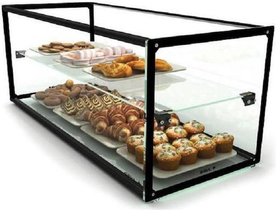 Βιτρίνα Ουδέτερη Επιτραπέζια Ράφι 92x33x32cm Sayl Ep30m