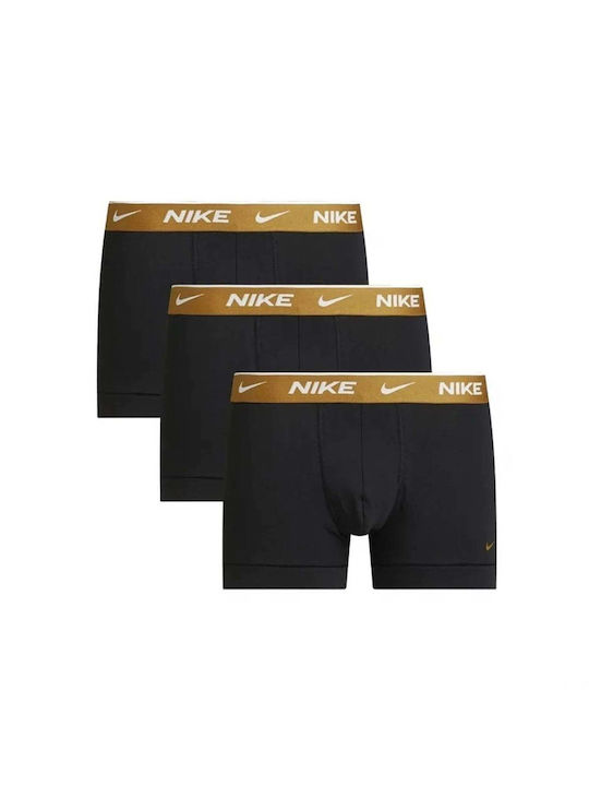 Nike Herren Boxershorts Schwarz 3Packung