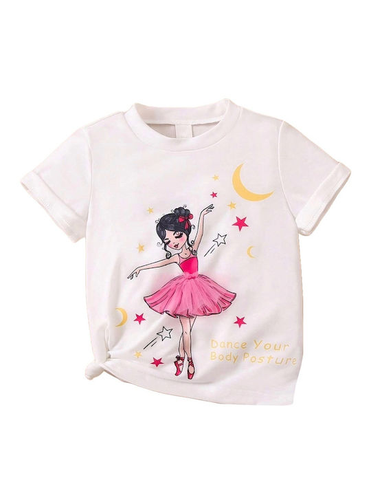 Babykids Kids Blouse Short Sleeve White