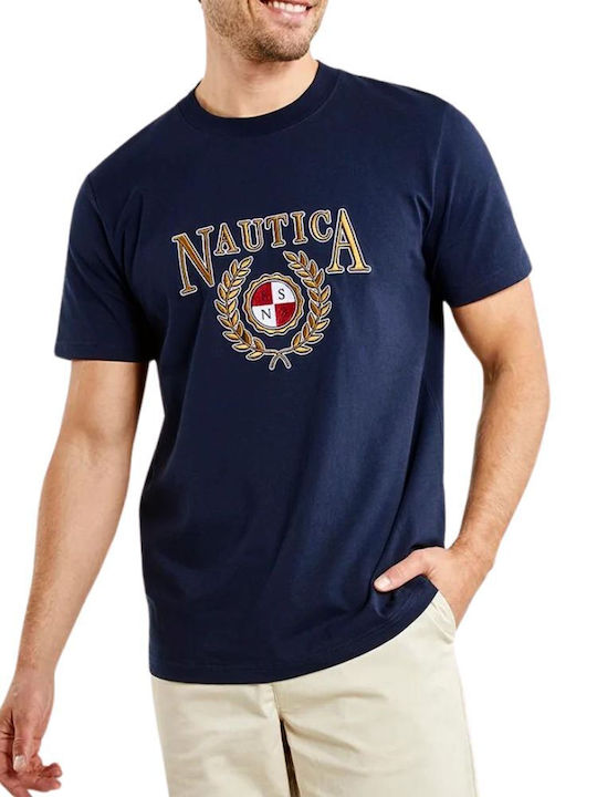 Nautica T-shirt Bărbătesc cu Mânecă Scurtă Dark...