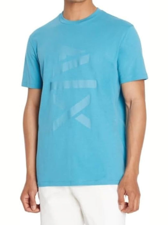 Armani Exchange T-shirt Bărbătesc cu Mânecă Scurtă Blue