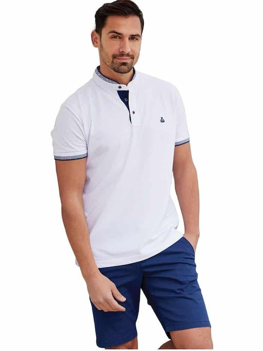 Visconti Short Sleeve White Blouse