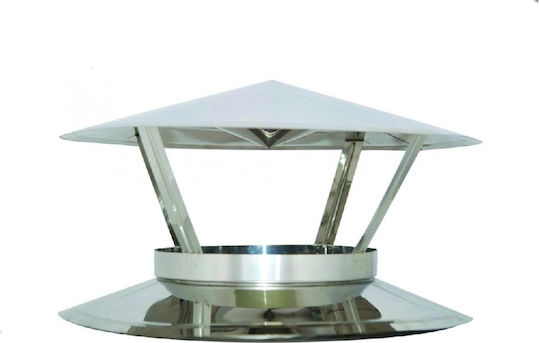 Technometal Krone Rauchrohr Verzinkt 250mm Silber