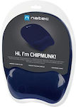 Natec Chipmunk Mouse Pad 230mm με Στήριγμα καρπού Μπλε