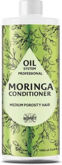Ronney Professional Oil System Medium Porosity Conditioner Ενυδάτωσης για Λιπαρά Μαλλιά Moringa 1000ml