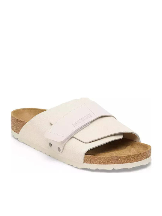 Kyoto Sandale Casual Damă Anatomici Albe Fit Îngustă
