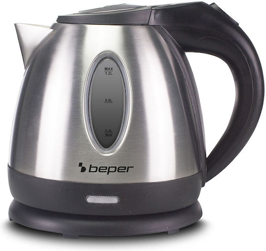 Beper Βραστήρας 1.2lt 1630W Ασημί