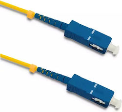 Qoltec 54296 Fibră Optică 0.5m Galbenă