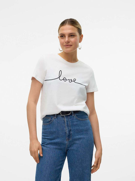 Vero Moda Women's T-shirt Ecru