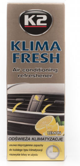 K2 Klima Fresh Σπρέι Καθαρισμού για Air Condition Αυτοκινήτου με Άρωμα Λεμόνι 150ml