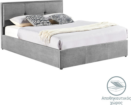 Sonnie Κρεβάτι Διπλό για Στρώμα 150x200cm Ανθρακί