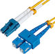Microconnect Optische Faser Ethernet-Netzwerkkabel 2m Gelb 1Stück