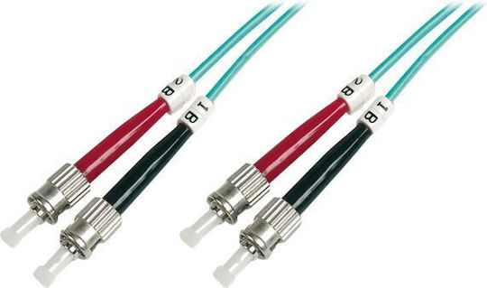 Digitus Cablu De Fibră Optică ST-ST 3m Turcoaz