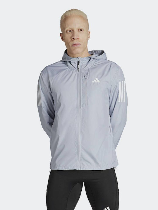 Adidas Sportliche Herrenjacke Winddicht Gray