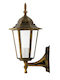 Goldlux Wandmontierte Außenleuchte E27 IP33 15x20.5x37εκ.