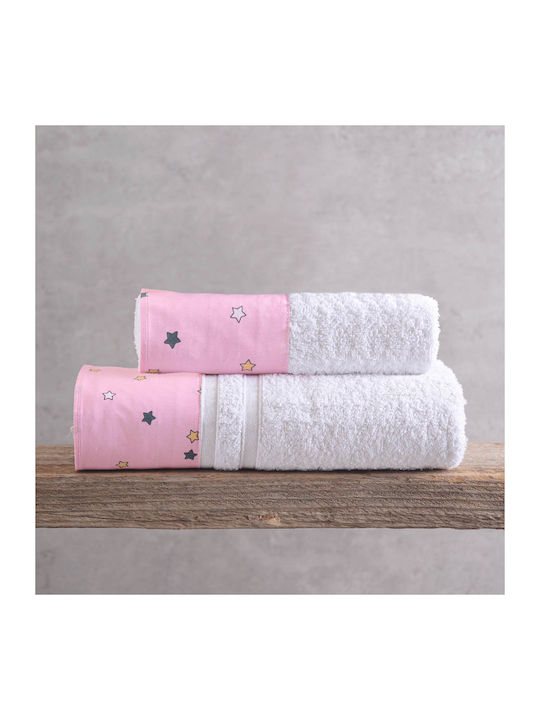 Rythmos Set of baby towels 2pcs Blaze Pink Weig...