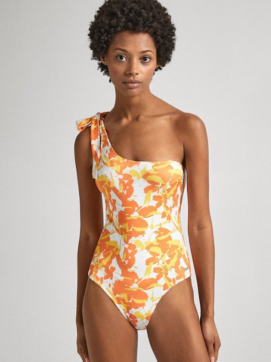 Tropic Asy Badeanzug Blumen Orange