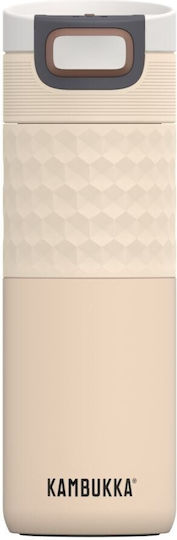Kambukka Etna Ποτήρι Θερμός Ανοξείδωτο 500ml Barely Beige