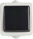 Kanlux Waterproof Wall Switch Lighting One-Way with Frame Gray