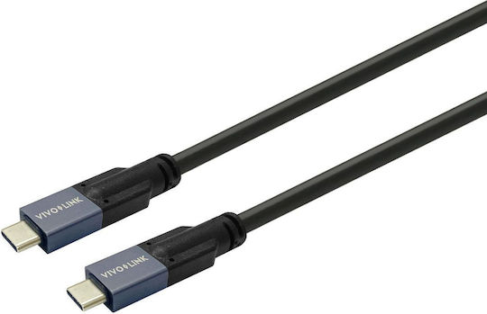 Vivolink USB 2.0 Cable USB-C Male - USB-C Black 6m
