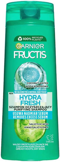 Garnier Fructis Hydra Fresh Sampon De Par Curățare Profundă Pentru Păr Gras 400ml