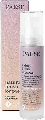 Paese Nanorevit Natural Finish Longwear Everyday Foundation Langanhaltende Foundation A Natural Finish 2.5 Sand Beige 30ml