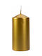 Bispol Dekoratives Kerze Gold 6x12cm 1Stück