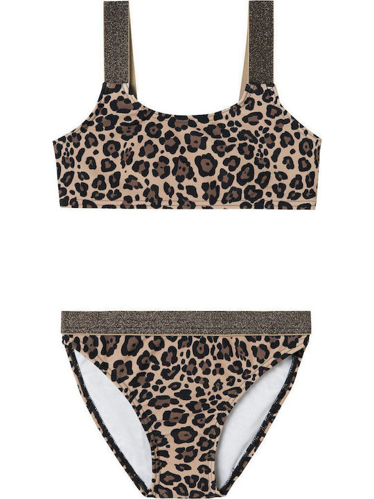 Name It Kinder Badeanzug Bikini Coffee