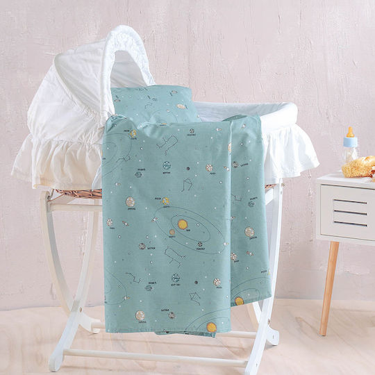 Rythmos Baby Duvet Cover Set With Pillowcase Venus Green 110x160cm