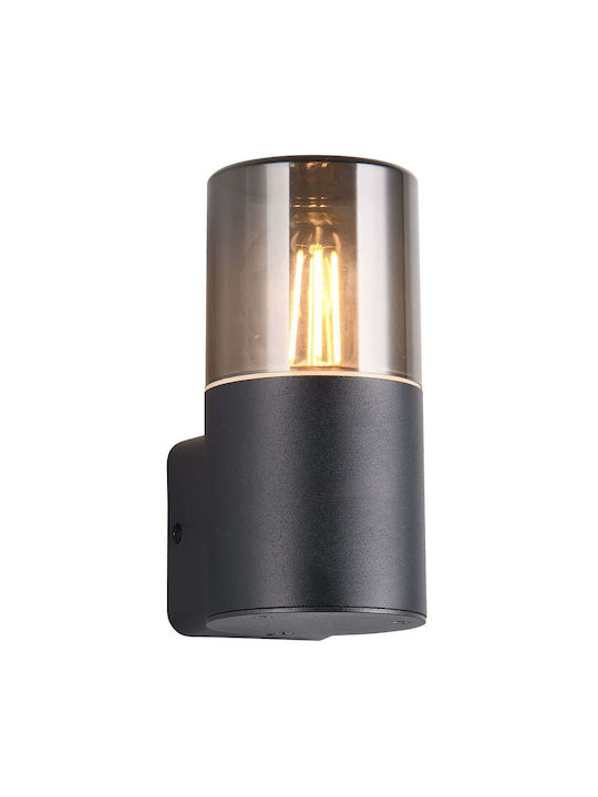 Trio Lighting Μοντέρνο Φωτιστικό Τοίχου με Ντουί E27 Μαύρο 8x8εκ.