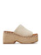 Women's Platform Espadrilles Beige