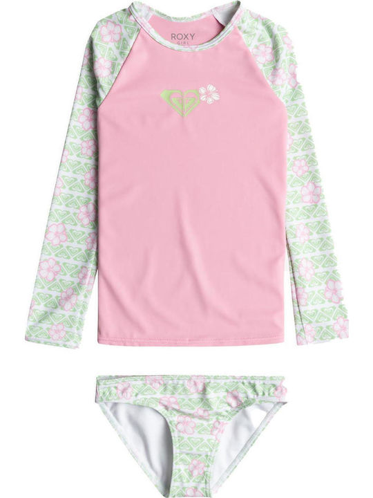 Roxy Hibiline Kids Swimwear Long Sleeve Shirt White