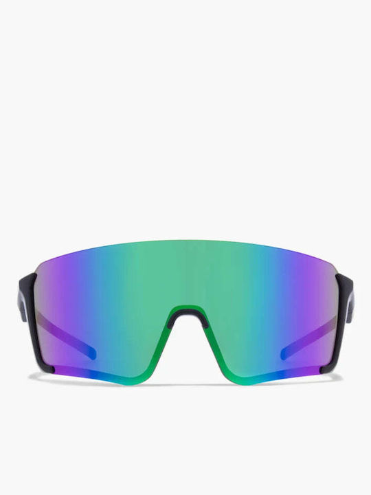 Red Bull Spect Eyewear Sunglasses with Black Plastic Frame and Multicolour Polarized Mirror Lens BEAM-004