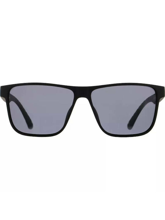 Red Bull Spect Eyewear Sunglasses with Black Plastic Frame and Gray Lens Eddie-001P