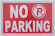 Uncle George Sign Sticker PVC "Prohibition of Parking " Σήμανσης 30x20cm