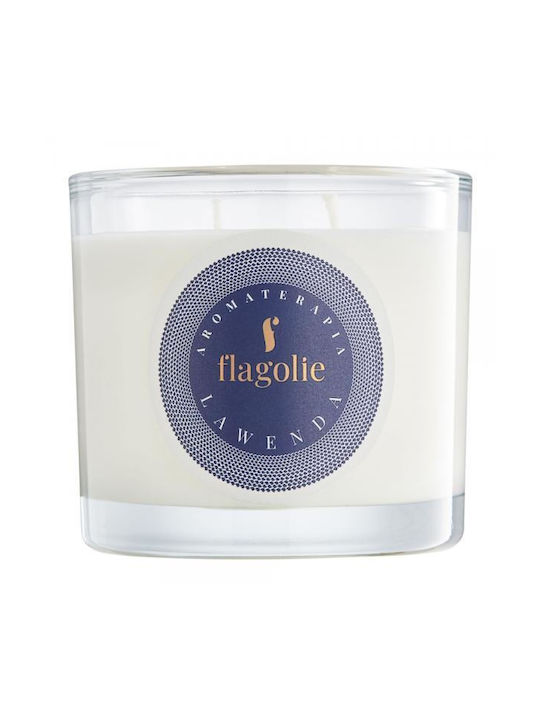 Flagolie Scented Soy Candle Jar with Scent Lavender White 170gr 1pcs