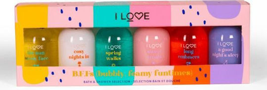 I Love Bffs Set geluri de duș și baie 6x100ml