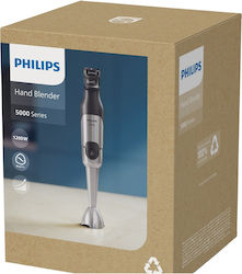 Philips Ραβδομπλέντερ με Ανοξείδωτη Ράβδο 1200W Ασημί