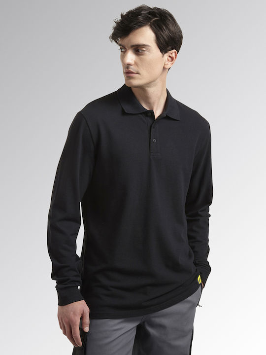 Polo Long Sleeve Blouse Black