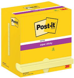 Autocolante Post-it 3m Post-it 76 X 127 Mm Super Sticky Yellow 90 de coli 655-12sscy-eu Mmm65512sscyeu