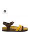 Banner Leather Women's Flat Sandals Anatomic Moresco/Cuoio/Mayo