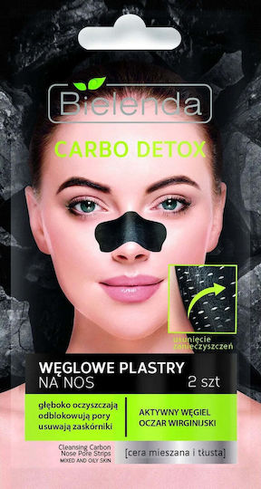 Bielenda Carbo Detox Carbon Nose Strips 2 Pcs