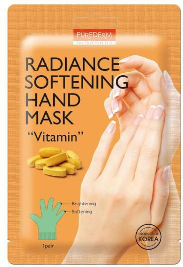 Purederm Radiance Softening Hand Mask “vitamin” Brightening Softening Hand Mask Vitamins 1 Pair